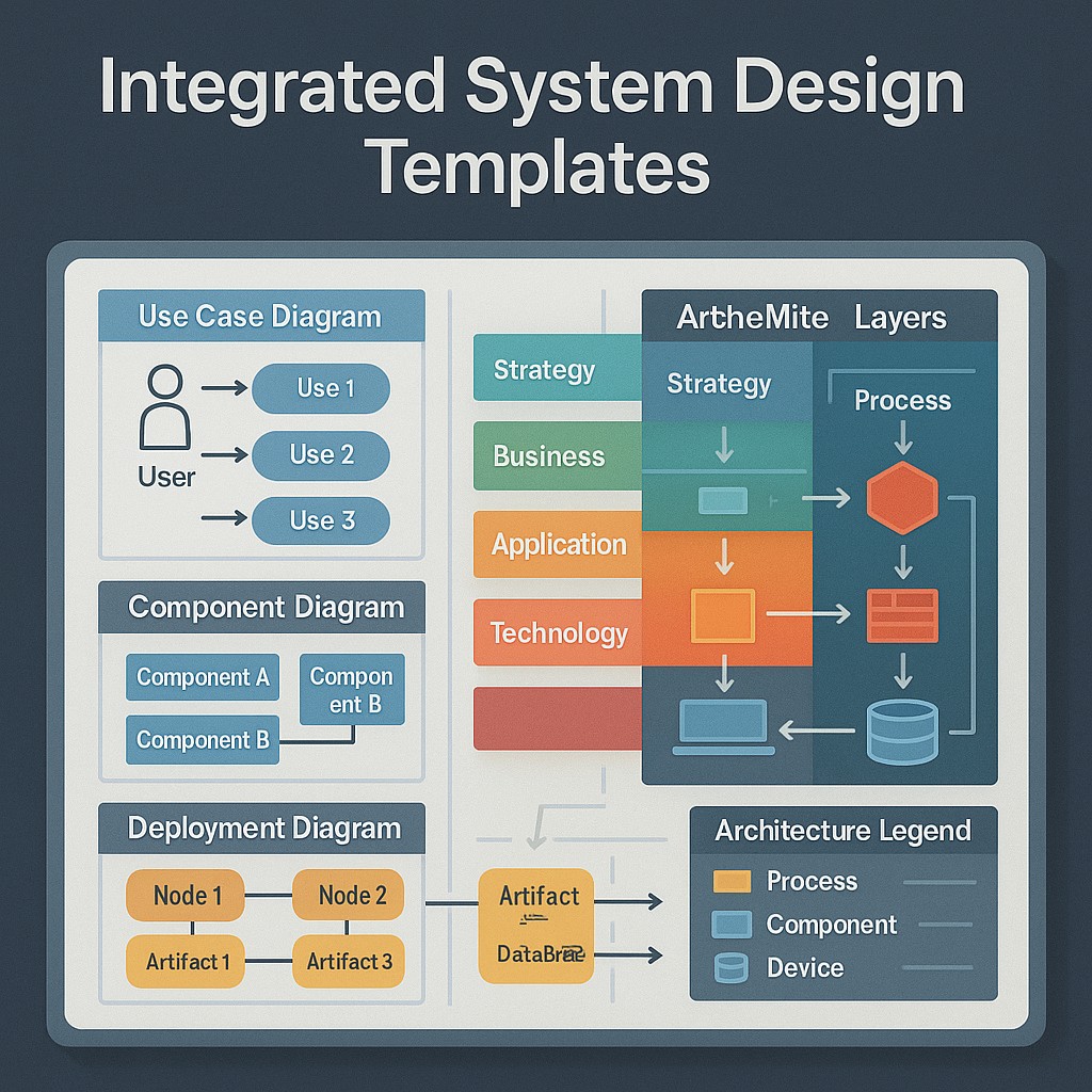 Integrated System Design Templates (UML + ArchiMate)